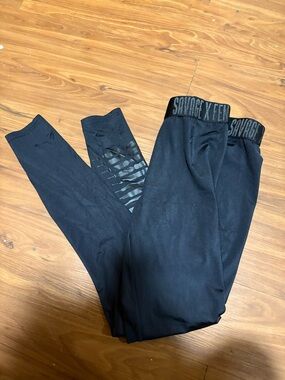 Savage X Fenty Black Leggings with Branded Waistband